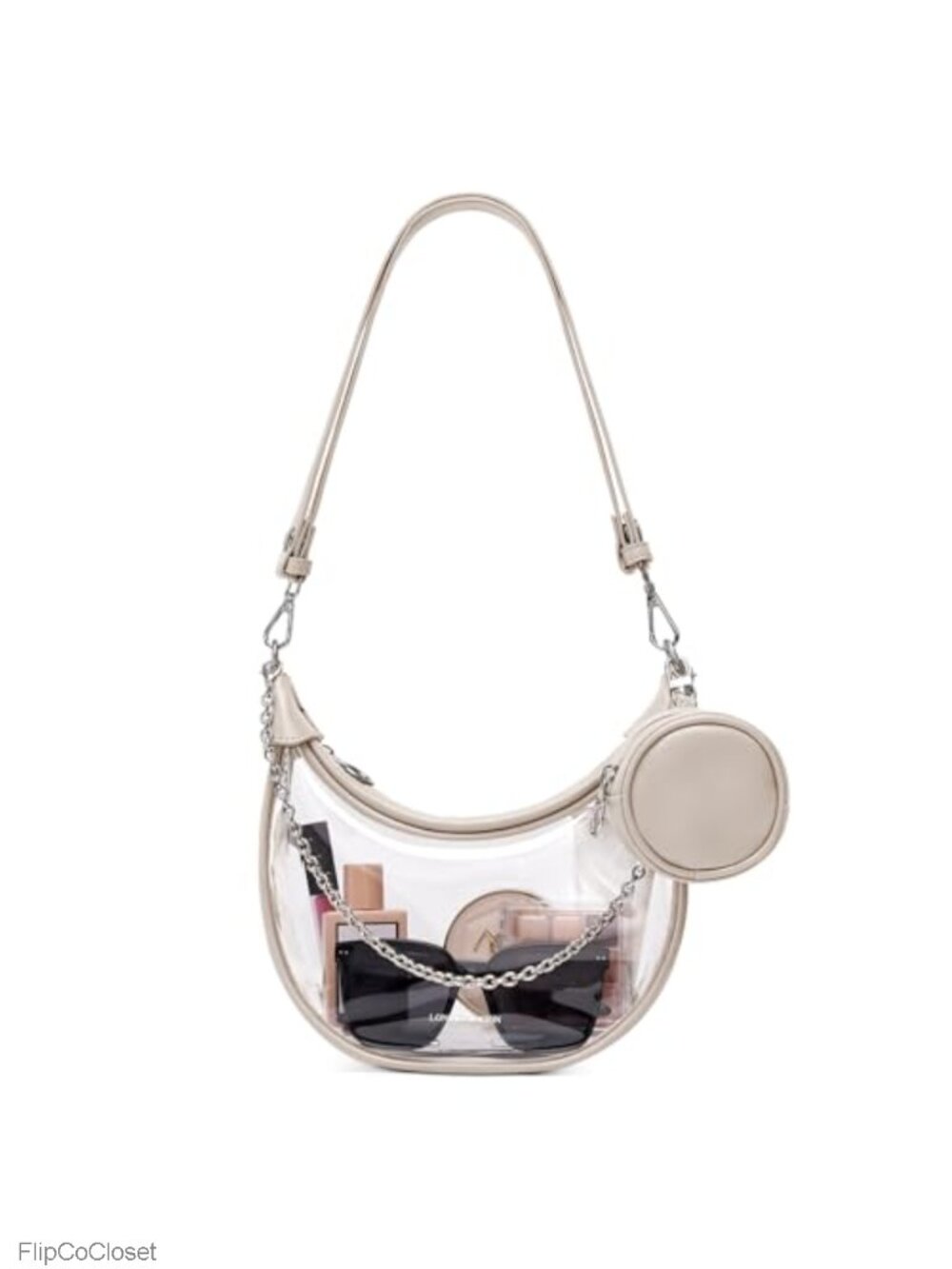 Clear PVC Stadium Approved Crossbody Shoulder Bag with Coin Purse
